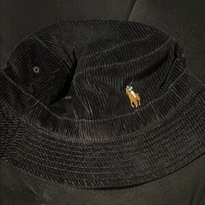 Polo by Ralph Lauren Black Corduroy Hat